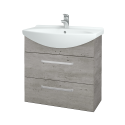 Dřevojas - Umyvadlová skříňka TAKE IT SZZ2 75 - D01 Beton / Úchytka T01 / D01 Beton (133894A)