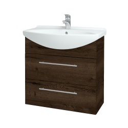 Dřevojas - Umyvadlová skříňka TAKE IT SZZ2 75 - D21 Tobacco / Úchytka T02 / D21 Tobacco (279158B)