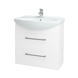 Dřevojas - Umyvadlová skříňka TAKE IT SZZ2 75 - N01 Bílá lesk / Úchytka T03 / N01 Bílá lesk (134440C)