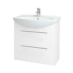 Dřevojas - Umyvadlová skříňka TAKE IT SZZ2 75 - N01 Bílá lesk / Úchytka T05 / N01 Bílá lesk (134440F)