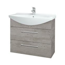 Dřevojas - Umyvadlová skříňka TAKE IT SZZ2 85 - D01 Beton / Úchytka T03 / D01 Beton (134037C)