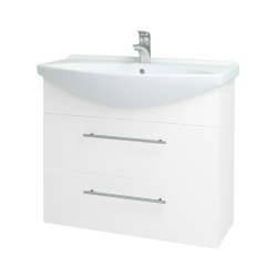 Dřevojas - Umyvadlová skříňka TAKE IT SZZ2 85 - N01 Bílá lesk / Úchytka T02 / N01 Bílá lesk (134457B)