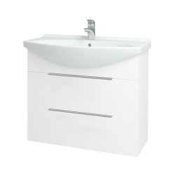 Dřevojas - Umyvadlová skříňka TAKE IT SZZ2 85 - N01 Bílá lesk / Úchytka T05 / N01 Bílá lesk (134457F)
