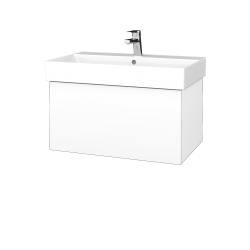 Dřevojas - Umyvadlová skříňka VARIANTE SZZ 70 umyvadlo Glance - N01 Bílá lesk / L01 Bílá vysoký lesk (260934)