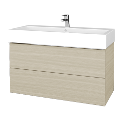 Dřevojas - Umyvadlová skříňka VARIANTE SZZ2 100 pro umyvadlo Duravit Vero - D04 Dub / D04 Dub (267131)