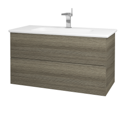 Dřevojas - Umyvadlová skříňka VARIANTE SZZ2 100 (umyvadlo Euphoria) - D03 Cafe / D03 Cafe (160630)