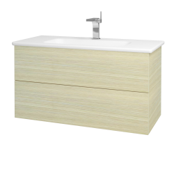 Dřevojas - Umyvadlová skříňka VARIANTE SZZ2 100 (umyvadlo Euphoria) - D04 Dub / D04 Dub (160647)