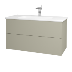 Dřevojas - Umyvadlová skříňka VARIANTE SZZ2 100 (umyvadlo Euphoria) - M05 Béžová mat / M05 Béžová mat (190200)