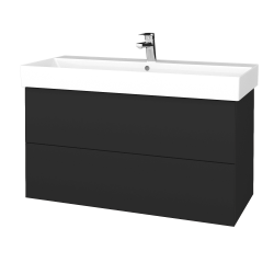 Dřevojas - Umyvadlová skříňka VARIANTE SZZ2 100 umyvadlo Glance - N03 Graphite / N03 Graphite (263041)