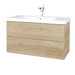 Dřevojas - Umyvadlová skříňka VARIANTE SZZ2 100 (umyvadlo Harmonia) - D15 Nebraska / D15 Nebraska (193102)