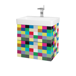 Dřevojas - Umyvadlová skříňka VARIANTE SZZ2 60 pro umyvadlo Laufen Pro S - Individuální odstín dle RAL/NCS / Individuální odstín dle RAL/NCS (162948)