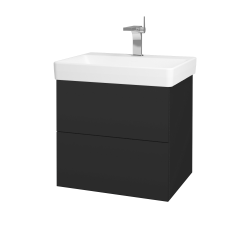 Dřevojas - Umyvadlová skříňka VARIANTE SZZ2 60 pro umyvadlo Laufen Pro S - N03 Graphite / N03 Graphite (194710)