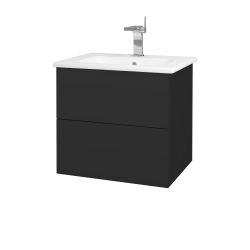 Dřevojas - Umyvadlová skříňka VARIANTE SZZ2 60 (umyvadlo Euphoria) - N03 Graphite / N03 Graphite (188610)