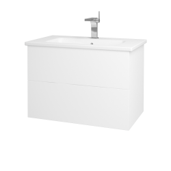 Dřevojas - Umyvadlová skříňka VARIANTE SZZ2 80 (umyvadlo Euphoria) - N01 Bílá lesk / L01 Bílá vysoký lesk (160258)