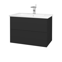 Dřevojas - Umyvadlová skříňka VARIANTE SZZ2 80 (umyvadlo Euphoria) - N03 Graphite / N03 Graphite (189013)