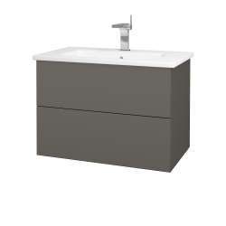 Dřevojas - Umyvadlová skříňka VARIANTE SZZ2 80 (umyvadlo Euphoria) - N06 Lava / N06 Lava (189020)