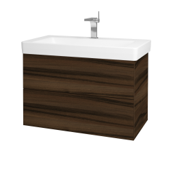 Dřevojas - Umyvadlová skříňka VARIANTE SZZ2 85 pro umyvadlo Laufen Pro S - D06 Ořech / D06 Ořech (164010)
