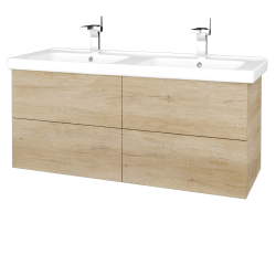 Dřevojas - Umyvadlová skříňka VARIANTE SZZ4 125 (umyvadlo Harmonia) - D15 Nebraska / D15 Nebraska (194000)