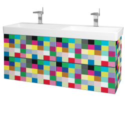 Dřevojas - Umyvadlová skříňka VARIANTE SZZ4 130 pro umyvadlo Laufen Pro S - Individuální odstín dle RAL/NCS / Individuální odstín dle RAL/NCS (165154)