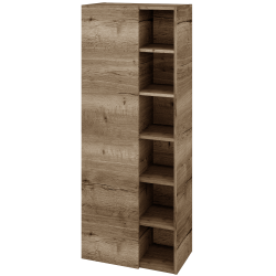 Dřevojas - Vysoká koupelnová skříň DOS SVDO6 60 - D21 Tobacco / D21 Tobacco / Levé (519582)