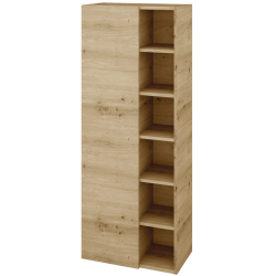 Dřevojas - Vysoká koupelnová skříň DOS SVDO6 60 - D22 Karamel / D22 Karamel / Levé (519599)