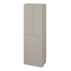 Dřevojas - Vysoká koupelnová skříň s košem na prádlo PORTO SVD3K 50 - M05 Béžová mat / Úchytka T00 (bez úchytky) / M05 Béžová mat (559267X)