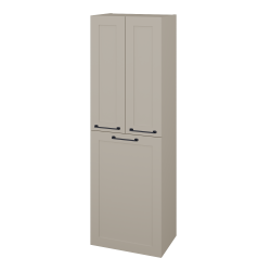 Dřevojas - Vysoká koupelnová skříň s košem na prádlo PORTO SVD3K 50 - M05 Béžová mat / Úchytka T37 / M05 Béžová mat (559267O)