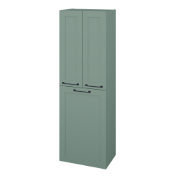 Dřevojas - Vysoká koupelnová skříň s košem na prádlo PORTO SVD3K 50 - M18 Mint mat / Úchytka T37 / M18 Mint mat (559243O)