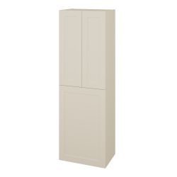 Dřevojas - Vysoká koupelnová skříň s košem na prádlo PORTO SVD3K 50 - M19 Cream mat / Úchytka T00 (bez úchytky) / M19 Cream mat (559236X)