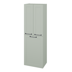 Dřevojas - Vysoká koupelnová skříň s košem na prádlo PORTO SVD3K 50 - M20 Mint grey mat / Úchytka T37 / M20 Mint grey mat (559229O)