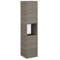 Dřevojas - Vysoká skříň BONO SVD2O 35 - D03 Cafe / Úchytka T33 - černá mat / D03 Cafe / Pravé (204334JP)