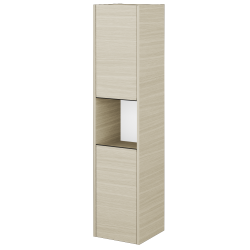 Dřevojas - Vysoká skříň BONO SVD2O 35 - D04 Dub / Úchytka T33 - černá mat / D04 Dub / Levé (351281JL)