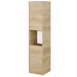 Dřevojas - Vysoká skříň BONO SVD2O 35 - D15 Nebraska / Úchytka T33 - černá mat / D15 Nebraska / Levé (204358JL)