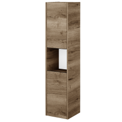 Dřevojas - Vysoká skříň BONO SVD2O 35 - D21 Tobacco / Úchytka T33 - černá mat / D21 Tobacco / Levé (351359JL)