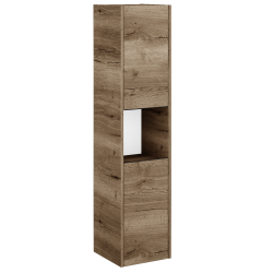 Dřevojas - Vysoká skříň BONO SVD2O 35 - D21 Tobacco / Úchytka T33 - černá mat / D21 Tobacco / Pravé (351359JP)