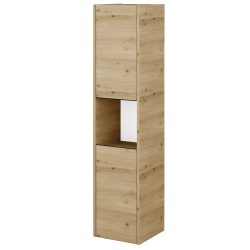 Dřevojas - Vysoká skříň BONO SVD2O 35 - D22 Karamel / Úchytka T33 - černá mat / D22 Karamel / Levé (449759JL)