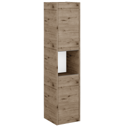 Dřevojas - Vysoká skříň BONO SVD2O 35 - D23 Herkules / Úchytka T34 - nerez / D23 Herkules / Pravé (449742KP)