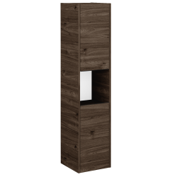 Dřevojas - Vysoká skříň BONO SVD2O 35 - D25 Teak / Úchytka T33 - černá mat / D25 Teak / Pravé (449728JP)