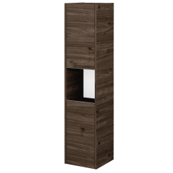 Dřevojas - Vysoká skříň BONO SVD2O 35 - D25 Teak / Úchytka T34 - nerez / D25 Teak / Levé (449728KL)