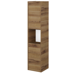 Dřevojas - Vysoká skříň BONO SVD2O 35 - D27 Cognac / Úchytka T33 - černá mat / D27 Cognac / Levé (449704JL)