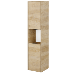 Dřevojas - Vysoká skříň BONO SVD2O 35 - D29 Honey / Úchytka T33 - černá mat / D29 Honey / Levé (778514JL)