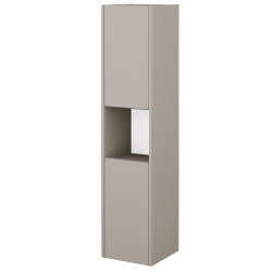 Dřevojas - Vysoká skříň BONO SVD2O 35 - N07 Stone / Úchytka T34 / N07 Stone / Levé (351526K)