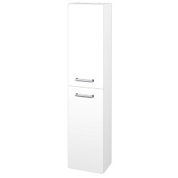 Dřevojas - Vysoká skříň DOOR SV1D2 35 - D25 Teak / Úchytka T03 / D25 Teak / Levé (455873C)