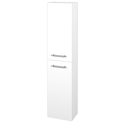 Dřevojas - Vysoká skříň DOOR SV1D2 35 - D27 Cognac / Úchytka T02 / D27 Cognac / Levé (455859B)