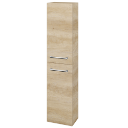 Dřevojas - Vysoká skříň DOS SV1D2 35 - D15 Nebraska / Úchytka T03 / D15 Nebraska / Levé (210151C)