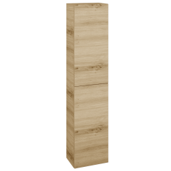 Dřevojas - Vysoká skříň DOS SV1D2 35 - D22 Karamel / Bez úchytky T31 / D22 Karamel / Pravé (460648DP)