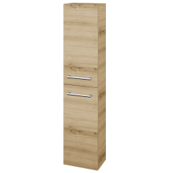 Dřevojas - Vysoká skříň DOS SV1D2 35 - D22 Karamel / Úchytka T03 / D22 Karamel / Levé (460648C)