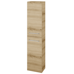 Dřevojas - Vysoká skříň DOS SV1D2 35 - D22 Karamel / Úchytka T04 / D22 Karamel / Levé (460648E)