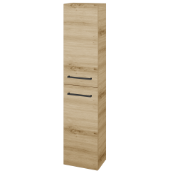 Dřevojas - Vysoká skříň DOS SV1D2 35 - D22 Karamel / Úchytka T06 / D22 Karamel / Levé (460648H)