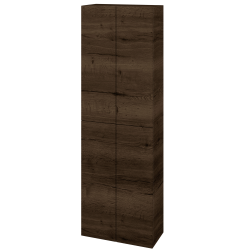 Dřevojas - Vysoká skříň DOS SV1D4 50 - D21 Tobacco / Bez úchytky T31 / D21 Tobacco (280017D)